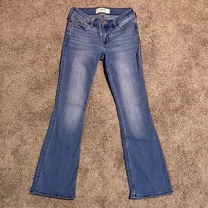 Hollister Blue Flare Wide Leg Jeans